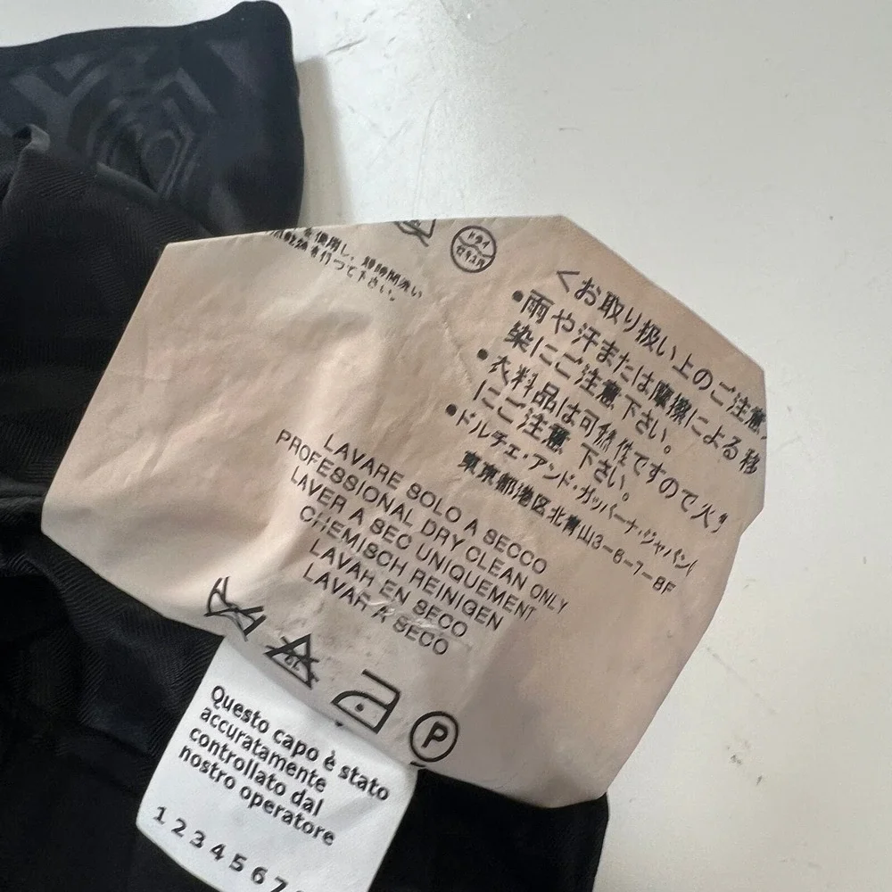Dolce & Gabbana Martini Cotton Silk‎ Jacquard Black Gray Suit Made Italy 40